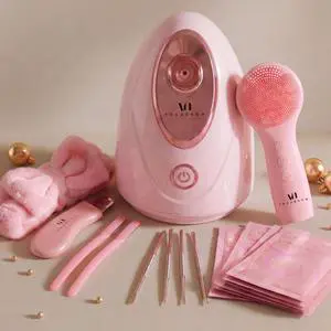 Facial Steamer Spa Kit with Complimentary 15 Skin Care Tools | Face Steamer for Facial Deep Cleaning with Humidifier Mode | Self Care Gifts for Women, Spa Gifts, Birthday Gifts for Women Facial Steamer Spa Kit with Complimentary 15 Skin Care Tools | Face Steamer for Facial Deep Cleaning with Humidifier Mode | Self Care Gifts for Women, Spa Gifts, Birthday Gifts for Women