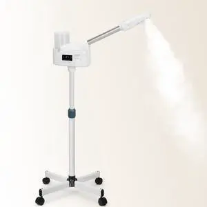 Professional Facial Steamer, Face Steamer Upgrade PTC Heating, Esthetician Steamer Hot Mist Facial Steamer for Salon Spa Beauty (White) Professional Facial Steamer, Face Steamer Upgrade PTC Heating, Esthetician Steamer Hot Mist Facial Steamer for Salon Spa Beauty (White)