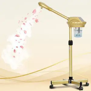 Facial Steamer Professional for Deep Cleaning and Hydration, Gold Facial Steamer Professional for Deep Cleaning and Hydration, Gold
