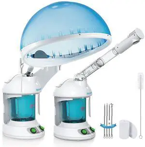 2 in 1 Hair & Facial Steamer Extendable 360° Arm for Home or Salon 2 in 1 Hair & Facial Steamer Extendable 360° Arm for Home or Salon