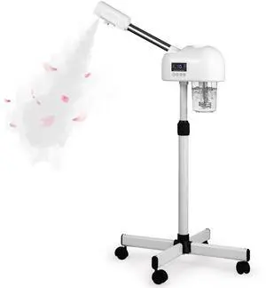 Professional Facial Steamer for Estheticians, Hot Mist & Timer Function, Vaporizador Facial Professional Steamer On Wheels for Home Use & Spa Salon Skin Cleasning Professional Facial Steamer for Estheticians, Hot Mist & Timer Function, Vaporizador Facial Professional Steamer On Wheels for Home Use & Spa Salon Skin Cleasning