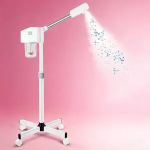 Professional Facial Steamer, Hot Mist Spray, Vaporizador Facial Steamer for Esthetician, Height Adjustable, SPA at Home, White Professional Facial Steamer, Hot Mist Spray, Vaporizador Facial Steamer for Esthetician, Height Adjustable, SPA at Home, White