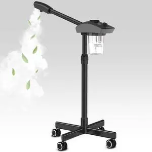 Ionic Facial Steamer, Professional Face Steamer for Facial, Esthetician Steamer for Face Spa and Salon Beauty, Hot Ionic Mist Face Steamer for Facial Deep Cleaning Skin Care Equipment- Black Ionic Facial Steamer, Professional Face Steamer for Facial, Esthetician Steamer for Face Spa and Salon Beauty, Hot Ionic Mist Face Steamer for Facial Deep Cleaning Skin Care Equipment- Black