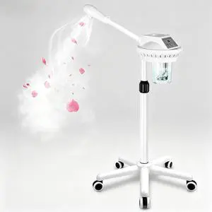 Facial Steamer Professional for Deep Cleansing and Hydration, Face Steamer for Estheticians with Adjustable Height, Spa Ozone Steamer on Wheels, Suitable for Home and Beauty Spa Salon Use Facial Steamer Professional for Deep Cleansing and Hydration, Face Steamer for Estheticians with Adjustable Height, Spa Ozone Steamer on Wheels, Suitable for Home and Beauty Spa Salon Use