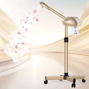 Facial Steamer Professional, Steamer for Face on Wheels, Champagne Gold Facial Steamer Professional, Steamer for Face on Wheels, Champagne Gold