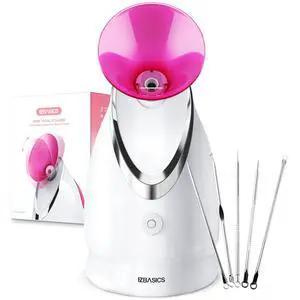 Facial Steamer, Nano Ionic Warm Mist for Facial Deep Cleaning Pink Facial Steamer, Nano Ionic Warm Mist for Facial Deep Cleaning Pink
