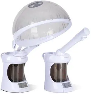 Hair Steamer, 2 in 1 Hair and Facial Steamer 300ml Water Tank Hair Steamer, 2 in 1 Hair and Facial Steamer 300ml Water Tank