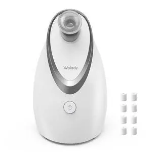 Facial Steamer, Nano-Ionic Face Steamer with Adjustable Nozzle & Aromatherapy Function, Warm Mist Humidifier Home Sauna Spa, Facial Moisturizing Deep Cleaning for Women, Birthday Gifts,White Facial Steamer, Nano-Ionic Face Steamer with Adjustable Nozzle & Aromatherapy Function, Warm Mist Humidifier Home Sauna Spa, Facial Moisturizing Deep Cleaning for Women, Birthday Gifts,White