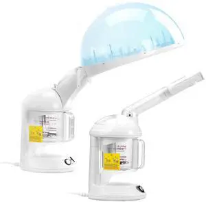 Hair Steamer, 2 in 1 UV Ozone Hair & Facial Steamer with Detachable Bonnet Hood, Nano Ionic Face Steamer with 360° Rotatable Sprayer for Deep Conditioning, Perfect for Salon Spa Home Beauty Hair Steamer, 2 in 1 UV Ozone Hair & Facial Steamer with Detachable Bonnet Hood, Nano Ionic Face Steamer with 360° Rotatable Sprayer for Deep Conditioning, Perfect for Salon Spa Home Beauty