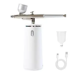 Nano Facial Steamer - Rechargeable & Portable High Pressure Face Oxygen Sprayer Machine, 0.3mm Nozzle Micro Mist Skin Hydrator, Essential Water Infusion Facial Spa Treatment, White Nano Facial Steamer - Rechargeable & Portable High Pressure Face Oxygen Sprayer Machine, 0.3mm Nozzle Micro Mist Skin Hydrator, Essential Water Infusion Facial Spa Treatment, White