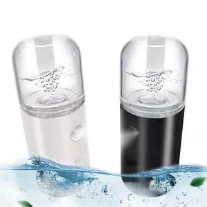 2Pack Facial Mister, Portable Face Mister, Cool Nano Mist Sprayer for Face Hydrating, Mini Handy Mister for Eyelash Extensions with 1oz Large Capacity Screwing Visual Water Tank Black/White 2Pack Facial Mister, Portable Face Mister, Cool Nano Mist Sprayer for Face Hydrating, Mini Handy Mister for Eyelash Extensions with 1oz Large Capacity Screwing Visual Water Tank Black/White