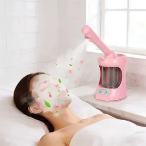 Facial Steamer Nano Ionic Face Steamer with Extendable Arm, Portable Face Steamer for Facial Deep Cleaning, Steamer for Facial for Personal Care at Home or SalonPink Facial Steamer Nano Ionic Face Steamer with Extendable Arm, Portable Face Steamer for Facial Deep Cleaning, Steamer for Facial for Personal Care at Home or SalonPink