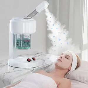 Easy to Clean and Dry Facial Steamer with Removable Water Tank, 360° Rotating Sprayer,500ML Large Capacity Easy to Clean and Dry Facial Steamer with Removable Water Tank, 360° Rotating Sprayer,500ML Large Capacity