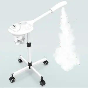 Professional Facial Steamer with Ozone, Vapor ozono Facial Steamer Professional for Clean Skin, Firm Pores, Esthetician Steamer for Home or Salon Use, Adjustable Height and Angle,White Professional Facial Steamer with Ozone, Vapor ozono Facial Steamer Professional for Clean Skin, Firm Pores, Esthetician Steamer for Home or Salon Use, Adjustable Height and Angle,White