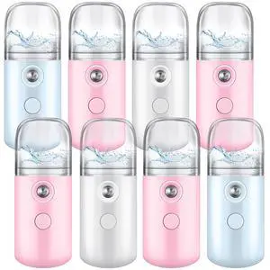 8 Pieces Nano Facial Mister Face Sprayer Portable Handheld Humidifier Atomization USB Rechargeable 30 ml Face Steamer for Skin Care Eyelash Extensions Daily Makeup 8 Pieces Nano Facial Mister Face Sprayer Portable Handheld Humidifier Atomization USB Rechargeable 30 ml Face Steamer for Skin Care Eyelash Extensions Daily Makeup