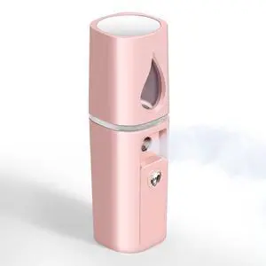 Nano Facial Steamer, Handy Mini Mister with Mirror, USB Rechargeable Mist Sprayer, Visual Water Tank Moisturizing&Hydrating for Face, Makeup, Skin Care, Eyelash Extensions-Pink Nano Facial Steamer, Handy Mini Mister with Mirror, USB Rechargeable Mist Sprayer, Visual Water Tank Moisturizing&Hydrating for Face, Makeup, Skin Care, Eyelash Extensions-Pink