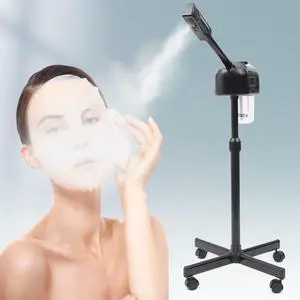 Facial Steamer for Esthetician Deep Cleaning Face Steamer for Facial with Hot Mist, Rolling Wheels & 360° Rotatable Nozzle Beauty Salon Spa Skin Care Tools, Height Adjustable (black) Facial Steamer for Esthetician Deep Cleaning Face Steamer for Facial with Hot Mist, Rolling Wheels & 360° Rotatable Nozzle Beauty Salon Spa Skin Care Tools, Height Adjustable (black)