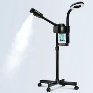 2 in 1 Facial Steamer Professional Ionic Face Steamer with 5X Magnifying Lamp&Adjustable Hot Mist Nozzle, Esthetician Facial Steamer Salon Spa Beauty Skin Care Equipment 2 in 1 Facial Steamer Professional Ionic Face Steamer with 5X Magnifying Lamp&Adjustable Hot Mist Nozzle, Esthetician Facial Steamer Salon Spa Beauty Skin Care Equipment