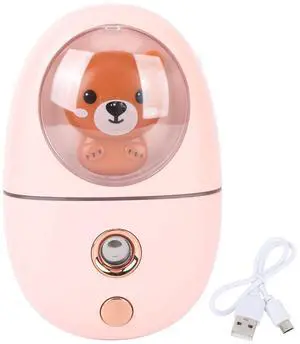 Face Mist Humidifier, Cute Animal Facial Mist Sprayer USB Rechargeable Practical 500mah for Travelling() Face Mist Humidifier, Cute Animal Facial Mist Sprayer USB Rechargeable Practical 500mah for Travelling()