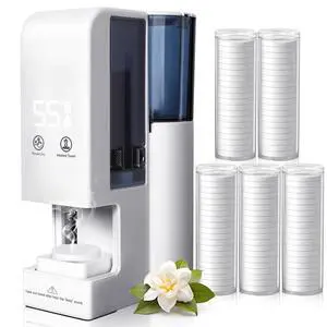 Hot Face Towel Heater Machine, Automatic Disposable Towel Warmer with Steam, 5-Second Heating, 55°C Constant Temperature, Portable Face Towel Steamer (1PC Towel Machine+100PCS Towels) Hot Face Towel Heater Machine, Automatic Disposable Towel Warmer with Steam, 5-Second Heating, 55°C Constant Temperature, Portable Face Towel Steamer (1PC Towel Machine+100PCS Towels)