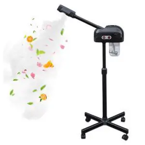 Face Steamer for Facial Deep Cleaning Professional, Stand Facial Steamer with Hot Mist and 360° Rotatable Nozzle, Facial Steamers Home Facial Spa, Steamer Esthetician for Salon, Spa, Black Face Steamer for Facial Deep Cleaning Professional, Stand Facial Steamer with Hot Mist and 360° Rotatable Nozzle, Facial Steamers Home Facial Spa, Steamer Esthetician for Salon, Spa, Black