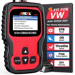 VD500 OBD2 Scanner Diagnostic Tool for Volkswagen VW Audi Skoda Seat Diagnosis Check Engine Light EPB ABS SRS Code Reader Oil Throttle Position Adaption Brake Pad Reset VD500 OBD2 Scanner Diagnostic Tool for Volkswagen VW Audi Skoda Seat Diagnosis Check Engine Light EPB ABS SRS Code Reader Oil Throttle Position Adaption Brake Pad Reset