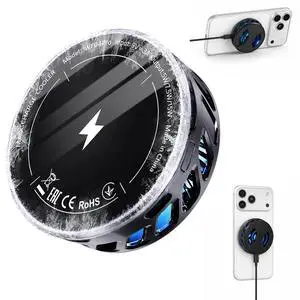 Magnetic Phone Cooler, Lightweight Portable RGB Cooler Magnetic Phone Cooler, Lightweight Portable RGB Cooler