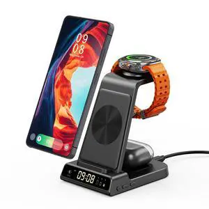 3 in 1 Wireless Charger for Samsung Galaxy S26 Ultra, Galaxy Watch 8, Buds 3 in 1 Wireless Charger for Samsung Galaxy S26 Ultra, Galaxy Watch 8, Buds