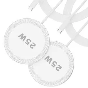 25W Magnetic Portable Fast Wireless Charging Pad for Apple iPhone Series 25W Magnetic Portable Fast Wireless Charging Pad for Apple iPhone Series