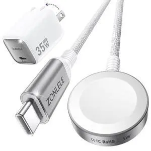 5W Fast Charging for Apple Watch Charger and USB C 35W Foldable Charger 5W Fast Charging for Apple Watch Charger and USB C 35W Foldable Charger