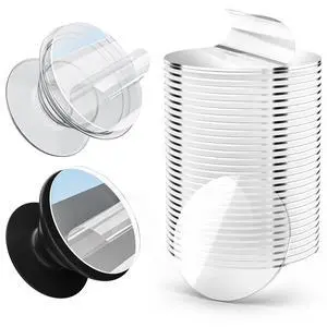 30 Pack Super Sticky Adhesive, Clear Invisible Adhesive Replacement for Pop Socket Base, 1.4 Inch Non-Damaging Double Sided Tapes for Phone Collapsible Grip & Stand Back 30 Pack Super Sticky Adhesive, Clear Invisible Adhesive Replacement for Pop Socket Base, 1.4 Inch Non-Damaging Double Sided Tapes for Phone Collapsible Grip & Stand Back
