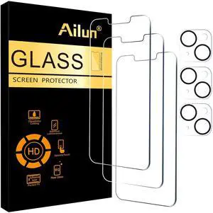 Screen Protector + Camera Lens Protector for iPhone 14, 3+3 Pack Screen Protector + Camera Lens Protector for iPhone 14, 3+3 Pack