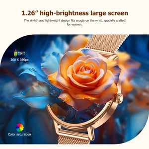Smart Watch for Women, Answer/Make Call, 1.26" AMOLED Touchscreen Fitness Tracker with Bluetooth Calls, Heart Rate/Sleep Monitor, 120+ Sports Fitness Watch, IP68 Waterproof Smartwatch for Android iOS Smart Watch for Women, Answer/Make Call, 1.26" AMOLED Touchscreen Fitness Tracker with Bluetooth Calls, Heart Rate/Sleep Monitor, 120+ Sports Fitness Watch, IP68 Waterproof Smartwatch for Android iOS