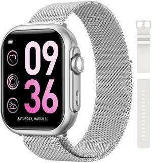 Smart Watches for Women, 1.85" HD Smartwatch with Heart Rate/Sleep/Health Monitor, Fitness Trackers with 100+ Sports ModeAnswer/Make Call and 1000mAh Battery, Compatible iPhone/Android, with 2 Bands Smart Watches for Women, 1.85" HD Smartwatch with Heart Rate/Sleep/Health Monitor, Fitness Trackers with 100+ Sports ModeAnswer/Make Call and 1000mAh Battery, Compatible iPhone/Android, with 2 Bands