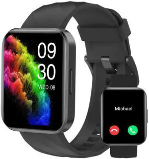 Smart Watches for Men Women, Bluetooth Calls, Fitness Tracker Black Smart Watches for Men Women, Bluetooth Calls, Fitness Tracker Black
