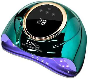 UV Light for Gel Nails 288W UV Nail Lamp with 63 LED Beads for Gel Polish with LCD Display Auto Sensor and 4 Timer Settings Professional Nail lamp UV Light for Gel Nails 288W UV Nail Lamp with 63 LED Beads for Gel Polish with LCD Display Auto Sensor and 4 Timer Settings Professional Nail lamp