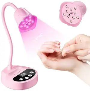 Cordless Flash Cure UV Nail Lamp for Gel Nails Adjustable Gooseneck Cordless Flash Cure UV Nail Lamp for Gel Nails Adjustable Gooseneck