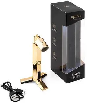 Omni Light, Gel-X UV LED Lamp, Flash Curing Wand, Handheld or Standing Cordless Nail Lamp for Gel Nails (Gold) Omni Light, Gel-X UV LED Lamp, Flash Curing Wand, Handheld or Standing Cordless Nail Lamp for Gel Nails (Gold)
