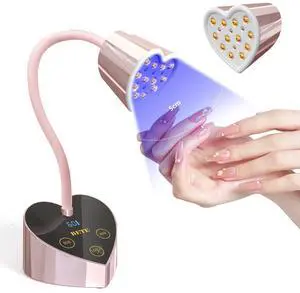 Mini UV Nail Lamp Flash Cure Gel Nail Polish, 360° Foldable Gooseneck UV LED Nail Lamp with Smart Sensor, USB Portable Cordless 30W Rechargeable Nail Dryer with 3 Timers for Salon Home DIY Mini UV Nail Lamp Flash Cure Gel Nail Polish, 360° Foldable Gooseneck UV LED Nail Lamp with Smart Sensor, USB Portable Cordless 30W Rechargeable Nail Dryer with 3 Timers for Salon Home DIY