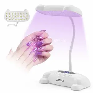 UV LED Nail Lamp,UV Light for Gel Nails with 24 Beads(White) UV LED Nail Lamp,UV Light for Gel Nails with 24 Beads(White)