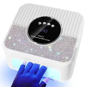 UV LED Nail Lamp Kit for Gel Polish Professional Fast Curing White Dryer Light Set with Protection Gloves Nail Art Cure Machine for Manicure Pedicure at Home and Salon UV LED Nail Lamp Kit for Gel Polish Professional Fast Curing White Dryer Light Set with Protection Gloves Nail Art Cure Machine for Manicure Pedicure at Home and Salon