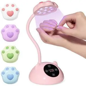 Gooseneck Flash Cure Nail Lamp, 36 mW/cm² Cordless UV Nail Lamp Gooseneck Flash Cure Nail Lamp, 36 mW/cm² Cordless UV Nail Lamp
