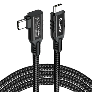 USB 4 Cable 6.6ft, USB C 90 Degree Right Angle Cable | 240W Fast Charging, 40Gbps Data Transfer, 8K/4K@60Hz Video Cable for Thunderbolt 4/3 MacBook Cell Phones, Tablets, Laptops USB 4 Cable 6.6ft, USB C 90 Degree Right Angle Cable | 240W Fast Charging, 40Gbps Data Transfer, 8K/4K@60Hz Video Cable for Thunderbolt 4/3 MacBook Cell Phones, Tablets, Laptops