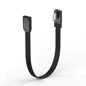 0.68ft Short USB C Cable PD100W Right Angle Type-C Fast Charging Cord Flat Type USB C Male to Female Cable 90Degree USB-C Extension Short Cable for Phone15/16,Laptop, Tablet,and More 0.68ft Short USB C Cable PD100W Right Angle Type-C Fast Charging Cord Flat Type USB C Male to Female Cable 90Degree USB-C Extension Short Cable for Phone15/16,Laptop, Tablet,and More
