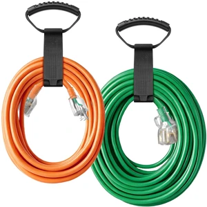 Extension Cord Organizer Storage Straps 30", 2 Pack | Heavy-Duty Hook and Loop Storage Straps with Handle Pool Hoses RV Accessories for Workshop and Garage Storage Black Extension Cord Organizer Storage Straps 30", 2 Pack | Heavy-Duty Hook and Loop Storage Straps with Handle Pool Hoses RV Accessories for Workshop and Garage Storage Black