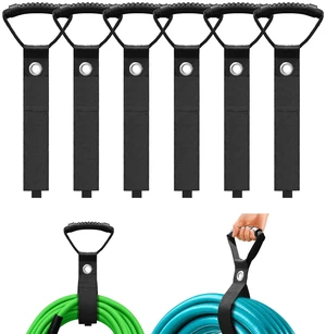 Extension Cord Holder, 28" Heavy-Duty Storage Straps with 6 Pack | Wrap & Hang, Tangle-Fre, Reusable, Adjustable, Hook & Loop, Assorted Sizes, Cable Organizer For Warehouse, Garage, Workshop Extension Cord Holder, 28" Heavy-Duty Storage Straps with 6 Pack | Wrap & Hang, Tangle-Fre, Reusable, Adjustable, Hook & Loop, Assorted Sizes, Cable Organizer For Warehouse, Garage, Workshop
