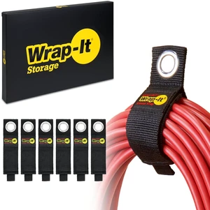 Heavy-Duty Straps, 10-inch (6 Pack) | Hook and Loop Extension Cord Organizer Hanger, Cord Keeper, Cable Straps for Cords, Hoses, and Garage Storage Heavy-Duty Straps, 10-inch (6 Pack) | Hook and Loop Extension Cord Organizer Hanger, Cord Keeper, Cable Straps for Cords, Hoses, and Garage Storage