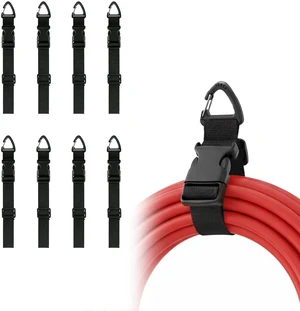 8-Pack Heavy Duty Extension Cord Organizer with Adjustable Arms - 17 Inch Wall Mounted Holder with Triangle Hooks for Garage Workshop Storage, Cord Reel Hanger for Tools and Cables 8-Pack Heavy Duty Extension Cord Organizer with Adjustable Arms - 17 Inch Wall Mounted Holder with Triangle Hooks for Garage Workshop Storage, Cord Reel Hanger for Tools and Cables