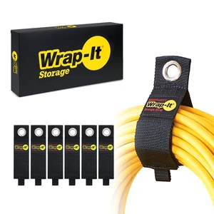 Heavy-Duty Straps, 13-inch (6 Pack) - Hook and Loop Extension Cord Organizer Hanger, Cord Wrap, Cable Straps for Cables, Hoses, Rope for Home, RV and Garage Storage and Organization Heavy-Duty Straps, 13-inch (6 Pack) - Hook and Loop Extension Cord Organizer Hanger, Cord Wrap, Cable Straps for Cables, Hoses, Rope for Home, RV and Garage Storage and Organization