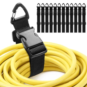 12 Pack Adjustable Extension Cord Holder Straps,Black | 17 In Extension Cord Organizer for Garage Organization, Heavy Duty Triangle Clips, Storage Hanger for Men Workshop Management 12 Pack Adjustable Extension Cord Holder Straps,Black | 17 In Extension Cord Organizer for Garage Organization, Heavy Duty Triangle Clips, Storage Hanger for Men Workshop Management